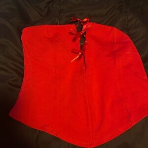 Red Bow corset top